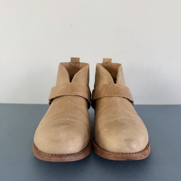 Koolaburra by UGG Santa Barbara Dame Leather Light Tan Harness Ankle Booties - Picture 2 of 9
